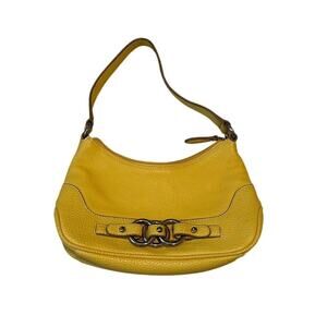 Wilsons Leather Yellow Hobo Bag - Y2K Vintage Shoulder Purse